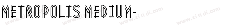 Metropolis Medium字体转换